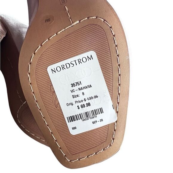 Vince Camuto Nahara sandal square peep toe wedge heels size 8 - Picture 12 of 13